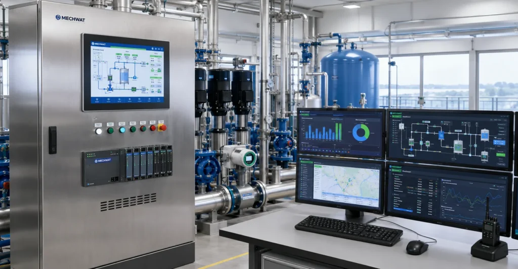 PLC / SCADA for utility systems designed, manufactured and supplied by Mechwat for Engineering Utility, AUTOMATION, CONTROL & DIGITAL UTILITIES and Cooling applications