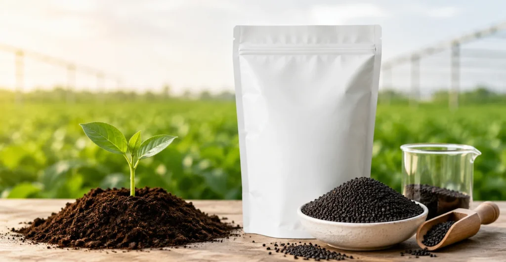 Potassium Humate Granules manufacturer supplier exporter installation contractor by Mechwat for Humic & Fulvic Acid Solutions.