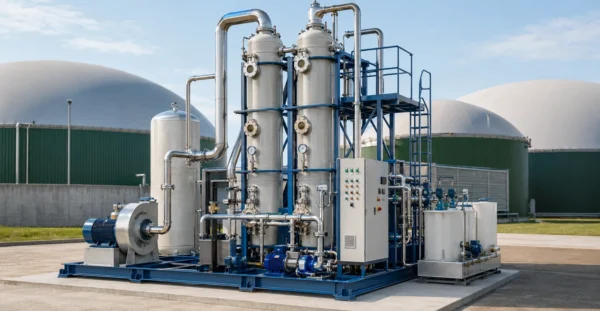 Biogas scrubbers (H₂S removal) manufacturer supplier exporter installation contractor by Mechwat for Biogas Handling & Utilization.