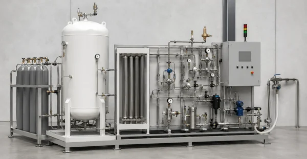 CO₂ handling systems designed, manufactured and supplied by Mechwat for Engineering Utility, AIR, GAS & COMPRESSED UTILITY SYSTEMS and Pressurization applications