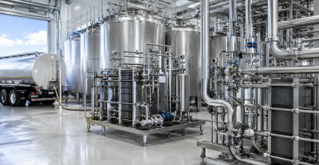 Dairy & Milk Processing designed, manufactured and supplied by Mechwat for Engineering Utility, INDUSTRY-WISE APPLICATIONS and Cooling applications