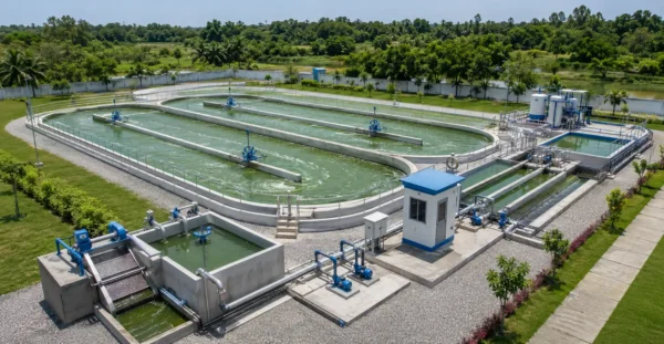 High Rate Algal Ponds (HRAP) manufacturer supplier exporter installation contractor by Mechwat for ALGAL & NATURE-BASED SANITATION SYSTEMS.
