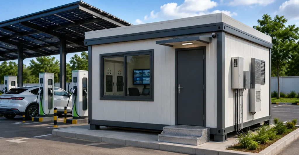 Rest Shelter Cabin designed, manufactured and supplied by Mechwat for Flatpack Solutions, FLATPACK PORTABLE CABINS and Farm Waste to Value Systems applications