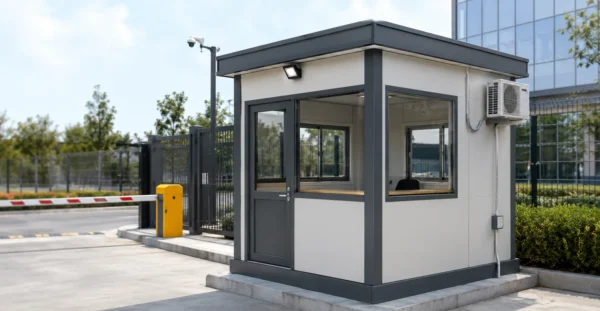 Security Cabin designed, manufactured and supplied by Mechwat for Flatpack Solutions, FLATPACK PORTABLE CABINS and Farm Waste to Value Systems applications