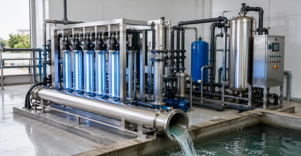 UV / Ozone disinfection manufacturer supplier exporter installation contractor by Mechwat for TERTIARY TREATMENT, DISINFECTION & REUSE.