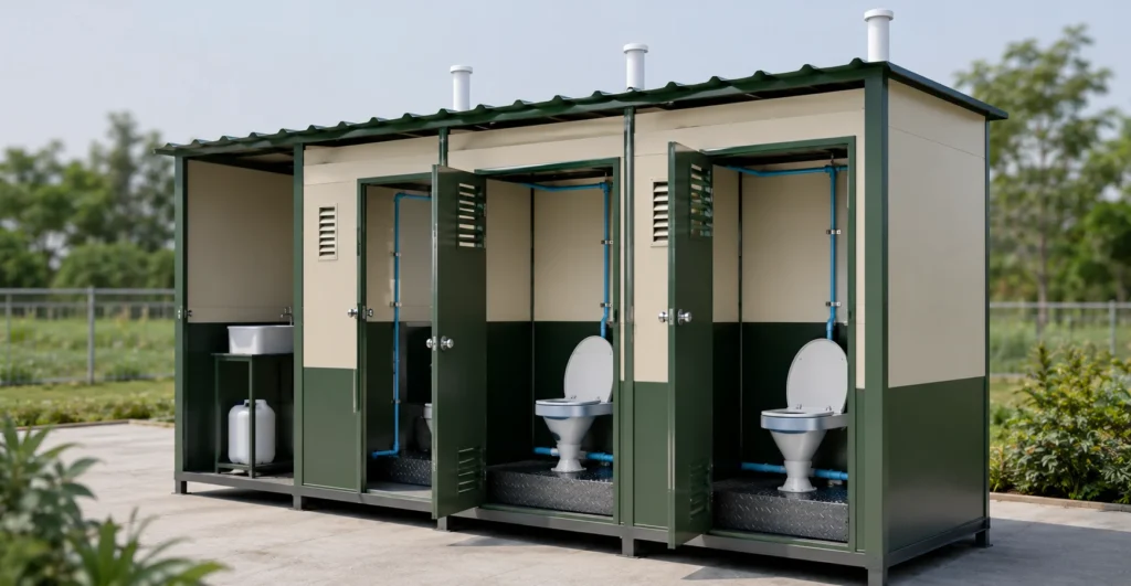Urine diversion sanitation units manufacturer supplier exporter installation contractor by Mechwat for Nutrient Credit Enabled Systems.