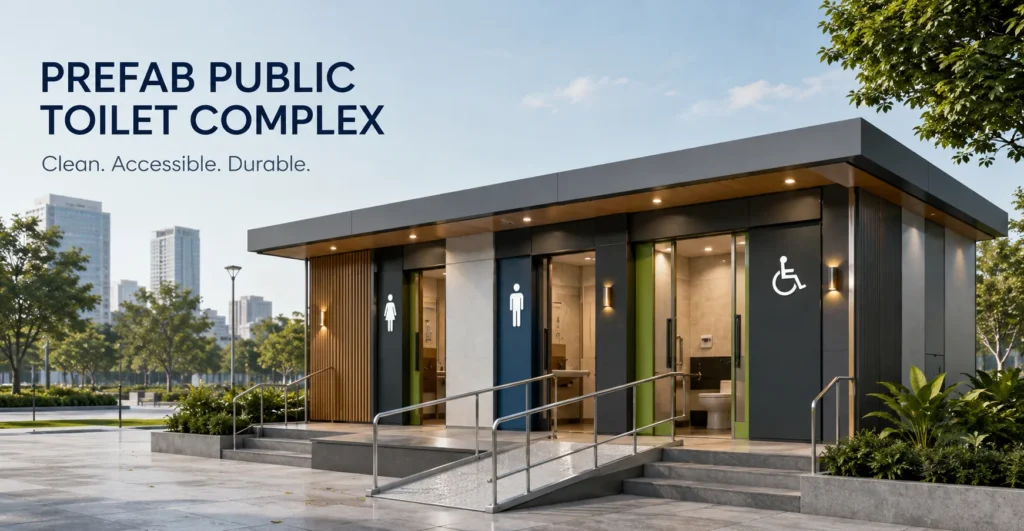Mechwat is a prefab public toilet complex manufacturer, supplier, exporter and turnkey installation partner for municipal projects