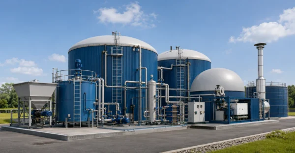 Anaerobic Digestion designed, manufactured and supplied by Mechwat for Waste Management, Advanced Waste Treatment Technologies and Biological applications