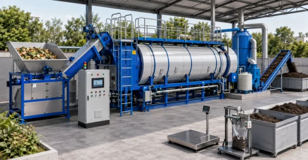 Automatic Compost Machines (50 kg/day → 10 TPD) designed, manufactured and supplied by Mechwat for Waste Management, Organic Waste Processing Systems and Composting Technologies applications
