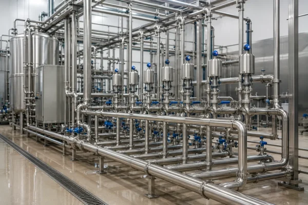 CIP supply & return loops manufacturer supplier exporter installation contractor by Mechwat for Hygienic Piping (Food / Dairy / Pharma).