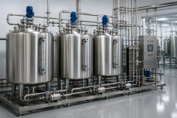 CIP tanks (acid, alkali, hot water) manufacturer supplier exporter installation contractor by Mechwat for Food, Dairy & Beverage.