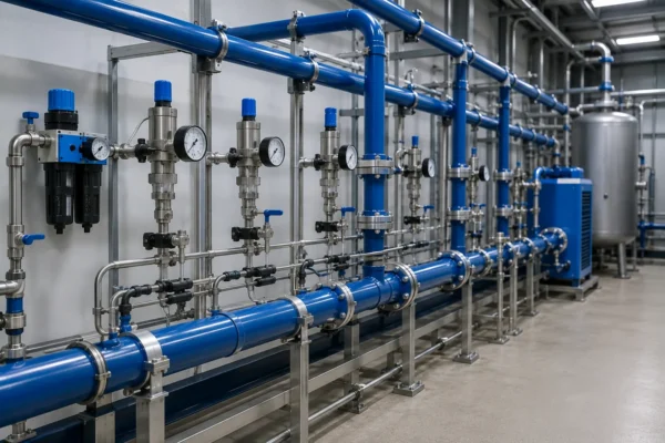 Compressed air & instrument air piping manufacturer supplier exporter installation contractor by Mechwat for Industrial & Process Piping.