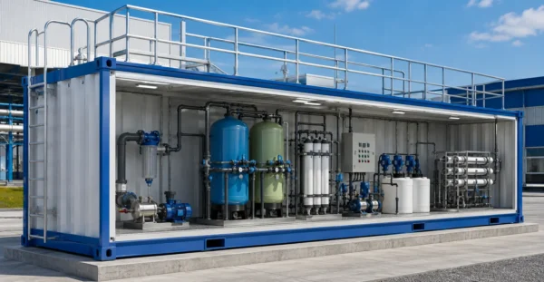 Containerized WTPs manufacturer supplier exporter installation contractor by Mechwat for Modular & Packaged Plants.