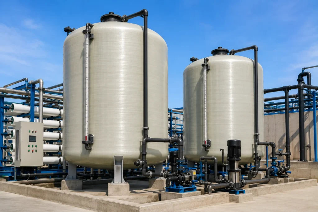 DM / RO permeate tanks manufacturer supplier exporter installation contractor by Mechwat for Liquid Storage