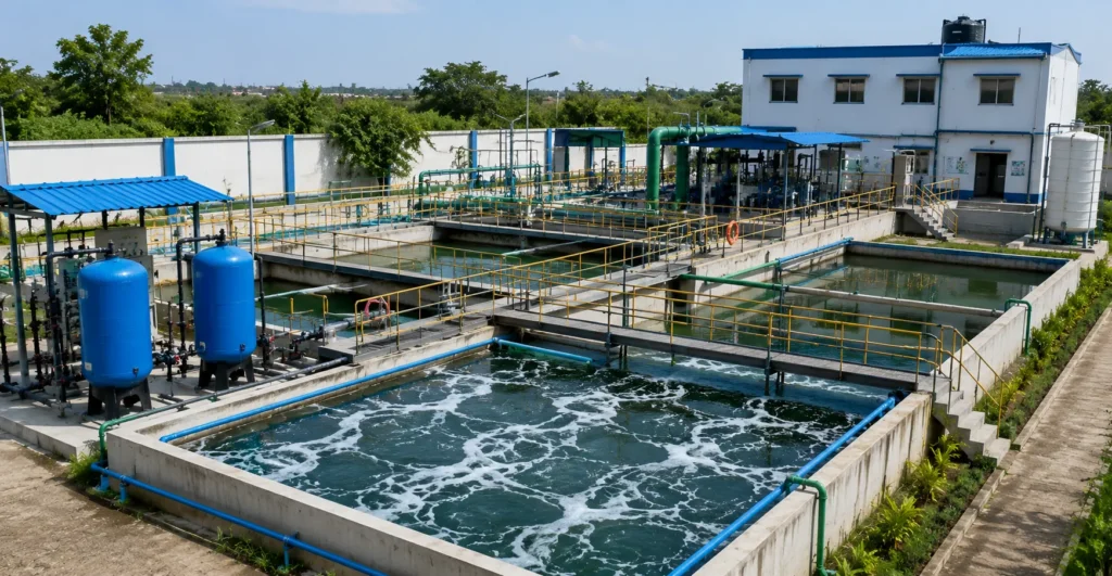 Effluent Treatment Plant (ETP) manufacturer supplier exporter installation contractor by Mechwat for Conventional & Advanced Treatment.