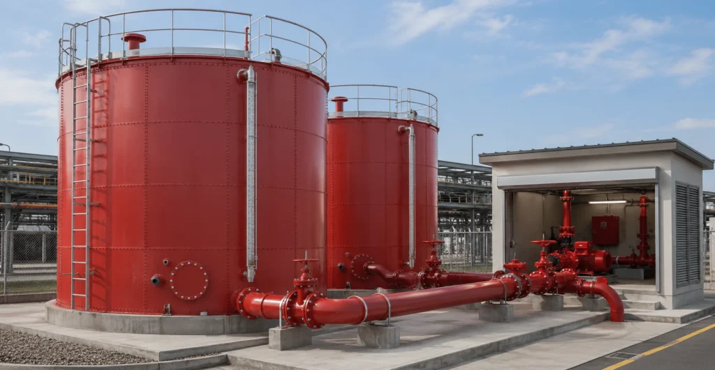 Fire Water Storage Tanks Manufacturer, Supplier, Exporter & Installation Partner | Mechwat