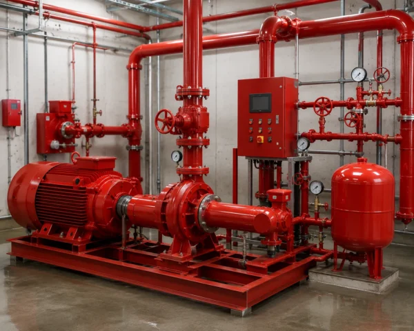 Fire water pump systems manufacturer supplier exporter installation contractor by Mechwat for Pumps.