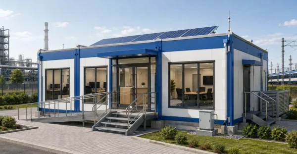Flatpack office engineering service provider, manufacturer, supplier, exporter and installation contractor by Mechwat for flatpack building engineering