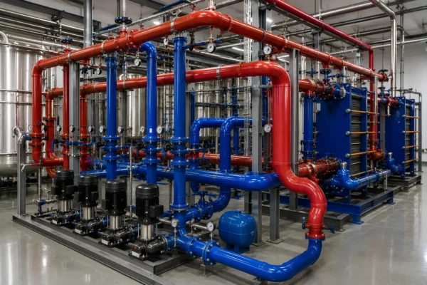 Hot & chilled water loops manufacturer supplier exporter installation contractor by Mechwat for Hygienic Piping (Food / Dairy / Pharma).