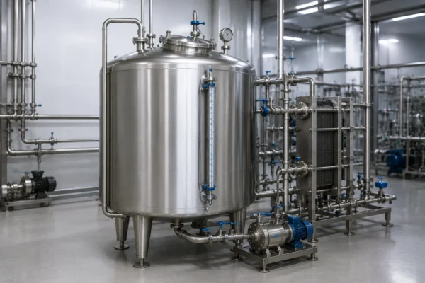 Hot water circulation tanks manufacturer supplier exporter installation contractor by Mechwat for Food, Dairy & Beverage