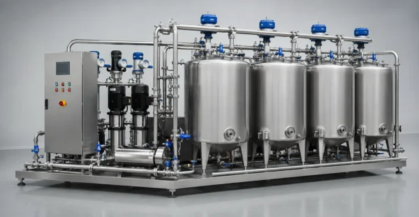 Multi-Tank CIP Systems (Acid / Alkali / Rinse / Recovery) manufacturer supplier exporter installation contractor by Mechwat for CLEAN-IN-PLACE (CIP) SYSTEMS.