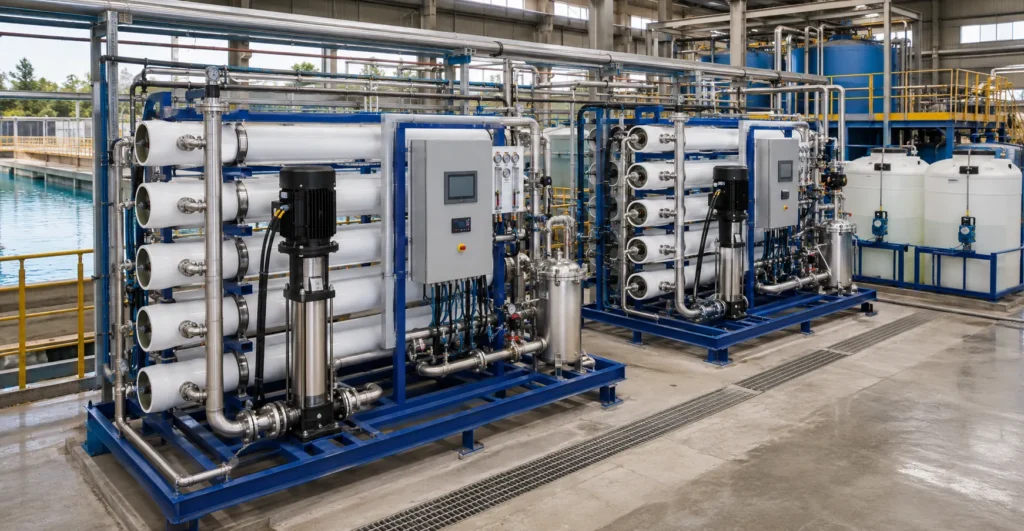 Multi-Stage RO Systems manufacturer supplier exporter installation contractor by Mechwat for MEMBRANE-BASED & REUSE-ORIENTED ETP SYSTEMS.