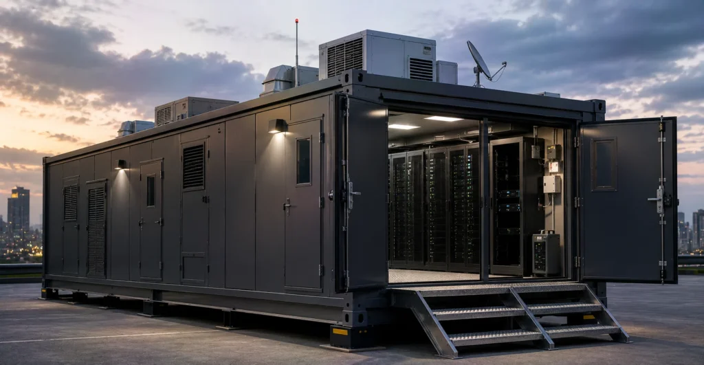 Prefab Emergency National Data Hub manufacturer supplier exporter installation by Mechwat for Mobile National Data & Digital Governance Units projects