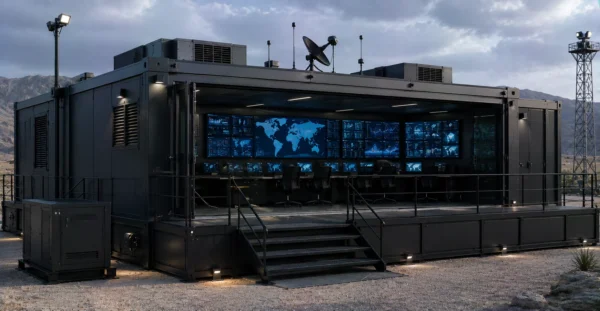 Prefab National AI Warfare Command Center manufacturer supplier exporter installation contractor by Mechwat for National AI & Cyber Warfare Command Centers.