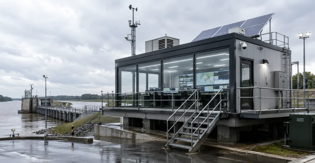 Prefab Flood Control Operations Hubs manufacturer supplier exporter installation contractor by Mechwat for National Climate Adaptation Infrastructure