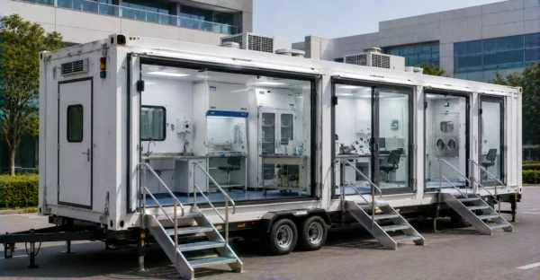 Prefab Bio-Containment Lab (BSL-2/3 support) manufacturer supplier exporter installation contractor by Mechwat for Mobile Disease Outbreak Response Units.
