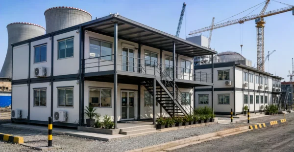 Prefab Nuclear EPC Site Office Complex manufacturer supplier exporter installation contractor by Mechwat for Nuclear Construction Phase Infrastructure.