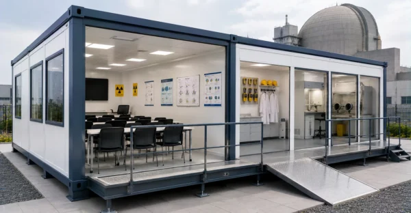 Prefab Radiation Safety Training Facility manufacturer supplier exporter installation contractor by Mechwat for Nuclear Research & Training Infrastructure.
