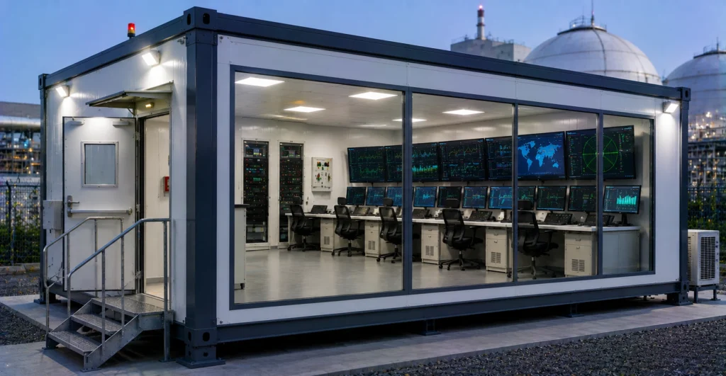 Prefab Nuclear Waste Processing Control Room manufacturer supplier exporter installation contractor by Mechwat for Nuclear Waste & Material Management.