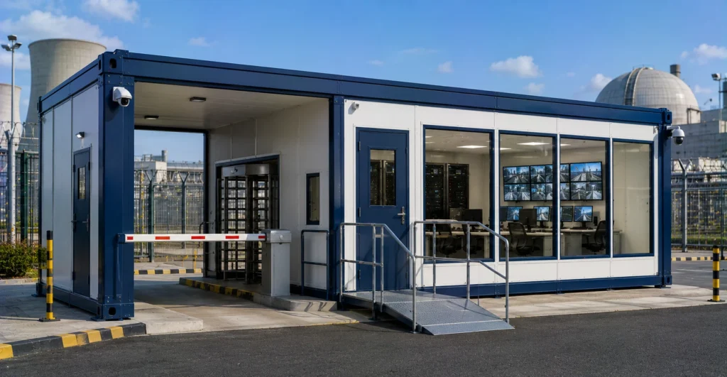 Prefab SMR Security & Access Control Facility manufacturer supplier exporter installation contractor by Mechwat for Small Modular Reactor (SMR) Ecosystem.