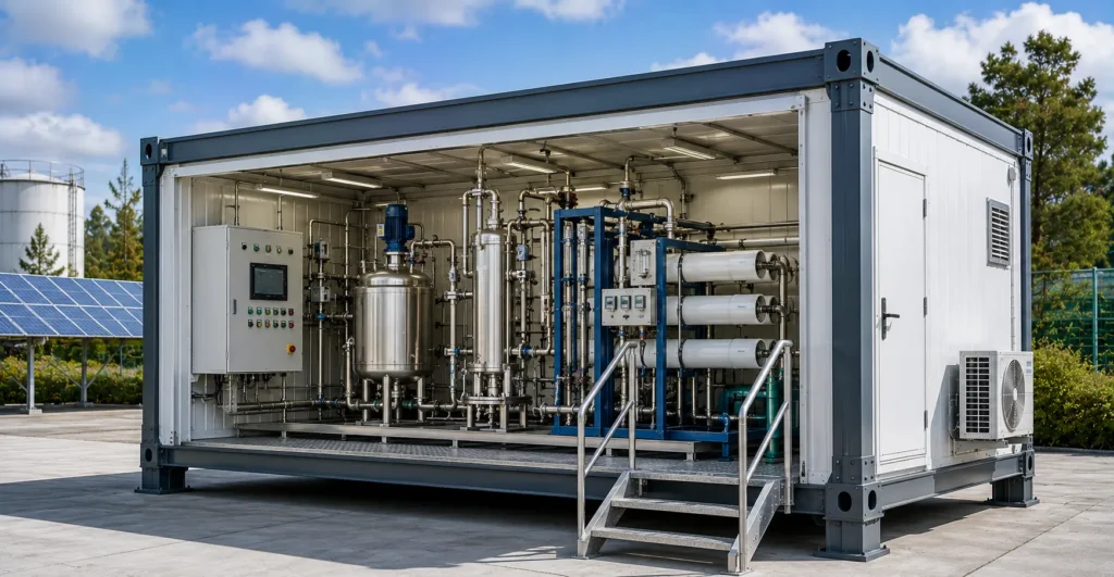 Prefab Chemical Recycling Pilot Module manufacturer supplier exporter installation contractor by Mechwat for Prefab Plastic Recovery Facilities (PRF).