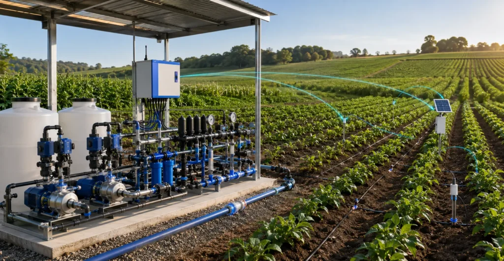 Precision Fertigation Monitoring service provider, manufacturer, supplier, exporter and installation contractor by Mechwat for nutrient credit enablement