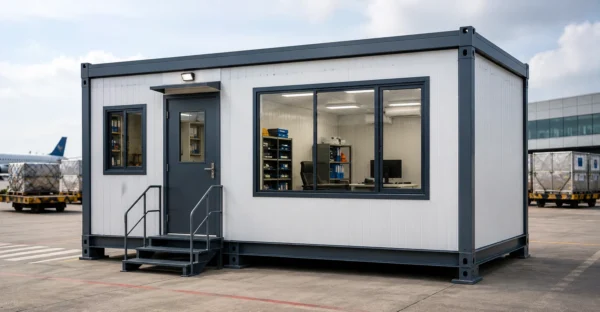 Prefab Cargo & Logistics Cabin manufacturer supplier exporter installation contractor by Mechwat for Aviation.