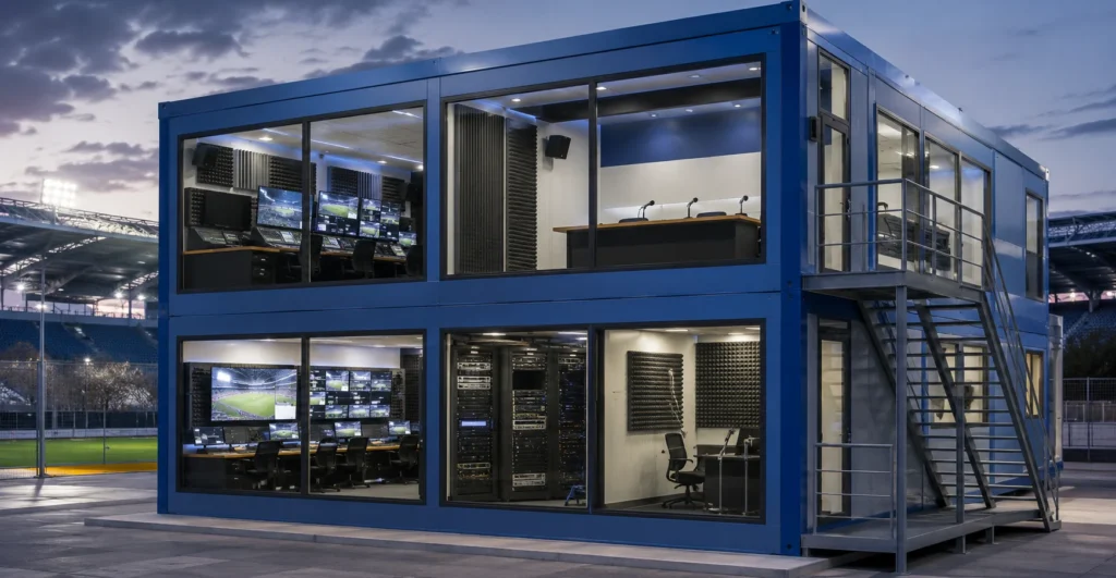 Mechwat is a prefab digital media production hub manufacturer, supplier, exporter and installation partner for broadcast & global media city with turnkey solutions