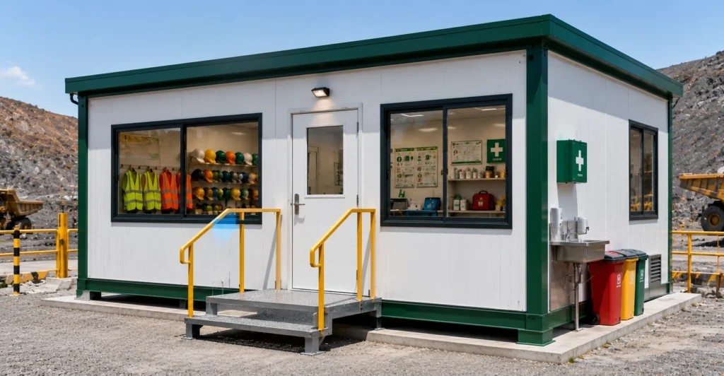 Prefab EHS(environment health Safety cabin) manufacturer supplier exporter installation contractor by Mechwat for Mining.