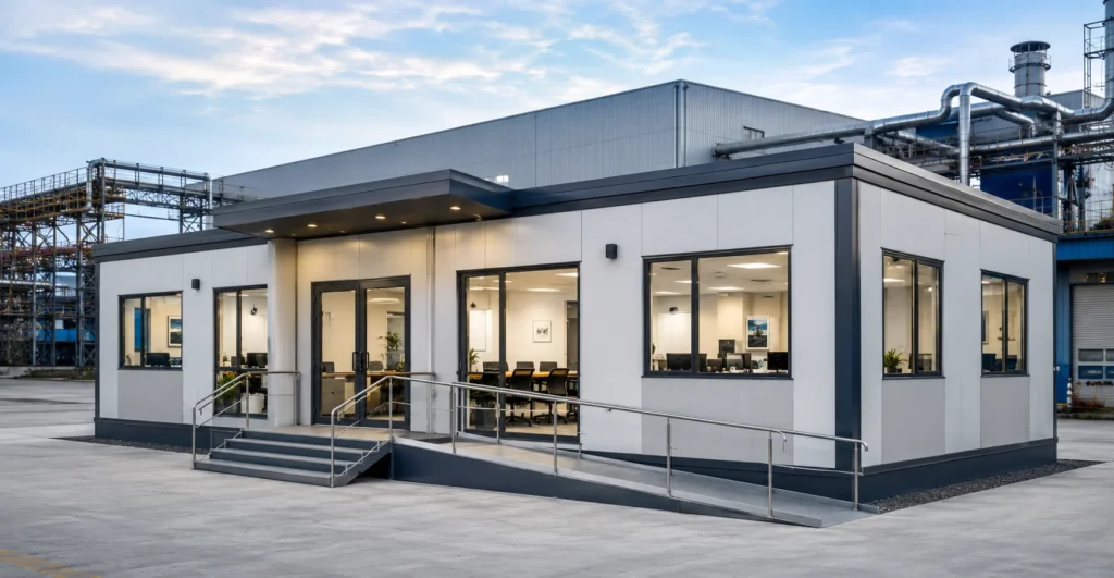 Prefab Factory Office manufacturer supplier exporter installation contractor by Mechwat for Industrial.