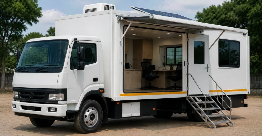 Prefab Legal Aid Mobile Unit manufacturer supplier exporter installation contractor by Mechwat for Courtrooms & Judicial Infrastructure.