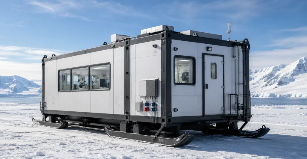 Prefab Mobile Polar Research Lab manufacturer supplier exporter installation contractor by Mechwat for Film.