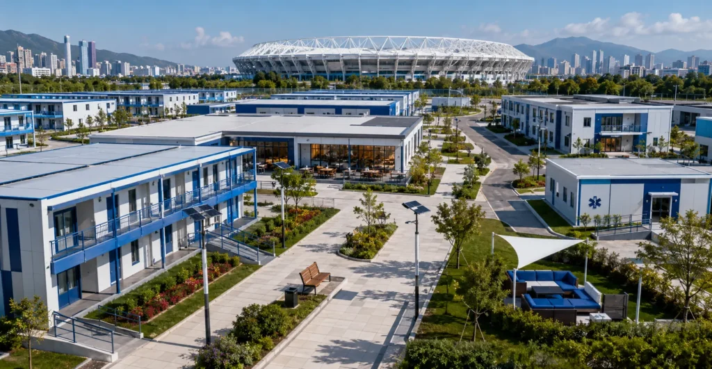 Prefab Olympic Athlete Village System manufacturer supplier exporter installation contractor by Mechwat for Olympic Modular City Systems.