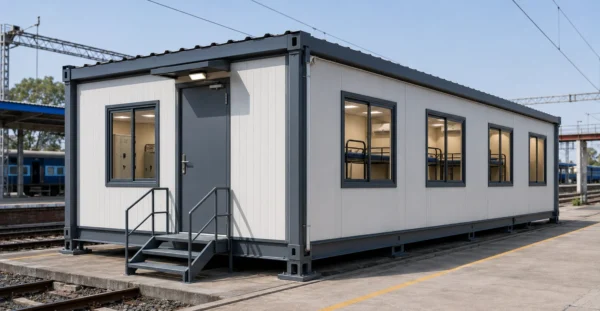 Prefab Railway Crew Rest Room manufacturer supplier exporter installation contractor by Mechwat for Railway.