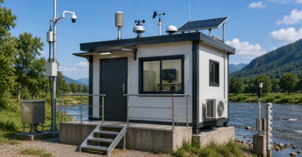 Prefab River Basin Monitoring Station manufacturer supplier exporter installation contractor by Mechwat for Prefab Blue Credit MRV Infrastructure.