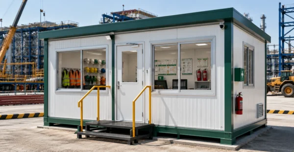 Prefab Security Cabin manufacturer supplier exporter installation contractor by Mechwat for Industrial.