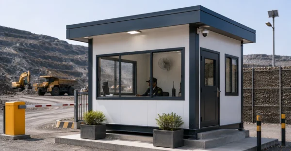 Prefab Security Guard Post Office manufacturer supplier exporter installation contractor by Mechwat for Mining.