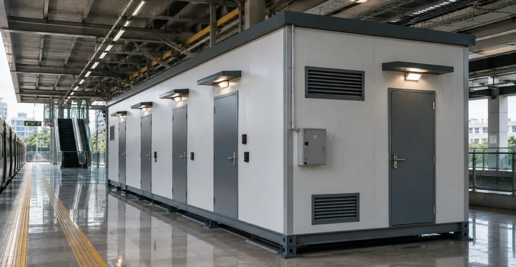 Prefab Station Utility Rooms manufacturer supplier exporter installation contractor by Mechwat for Metro