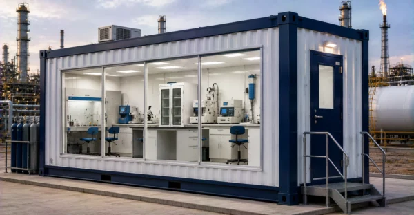 Prefab Testing & Lab Units manufacturer supplier exporter installation contractor by Mechwat for Oil & Gas.