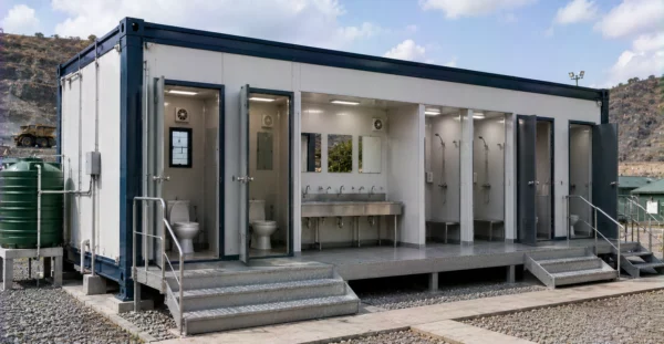 Prefab Toilets & Bathing Units manufacturer supplier exporter installation contractor by Mechwat for Mining.